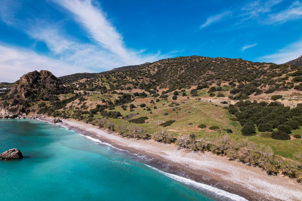 Αεροφωτογραφία της παραλίας Νότιας Κρήτης